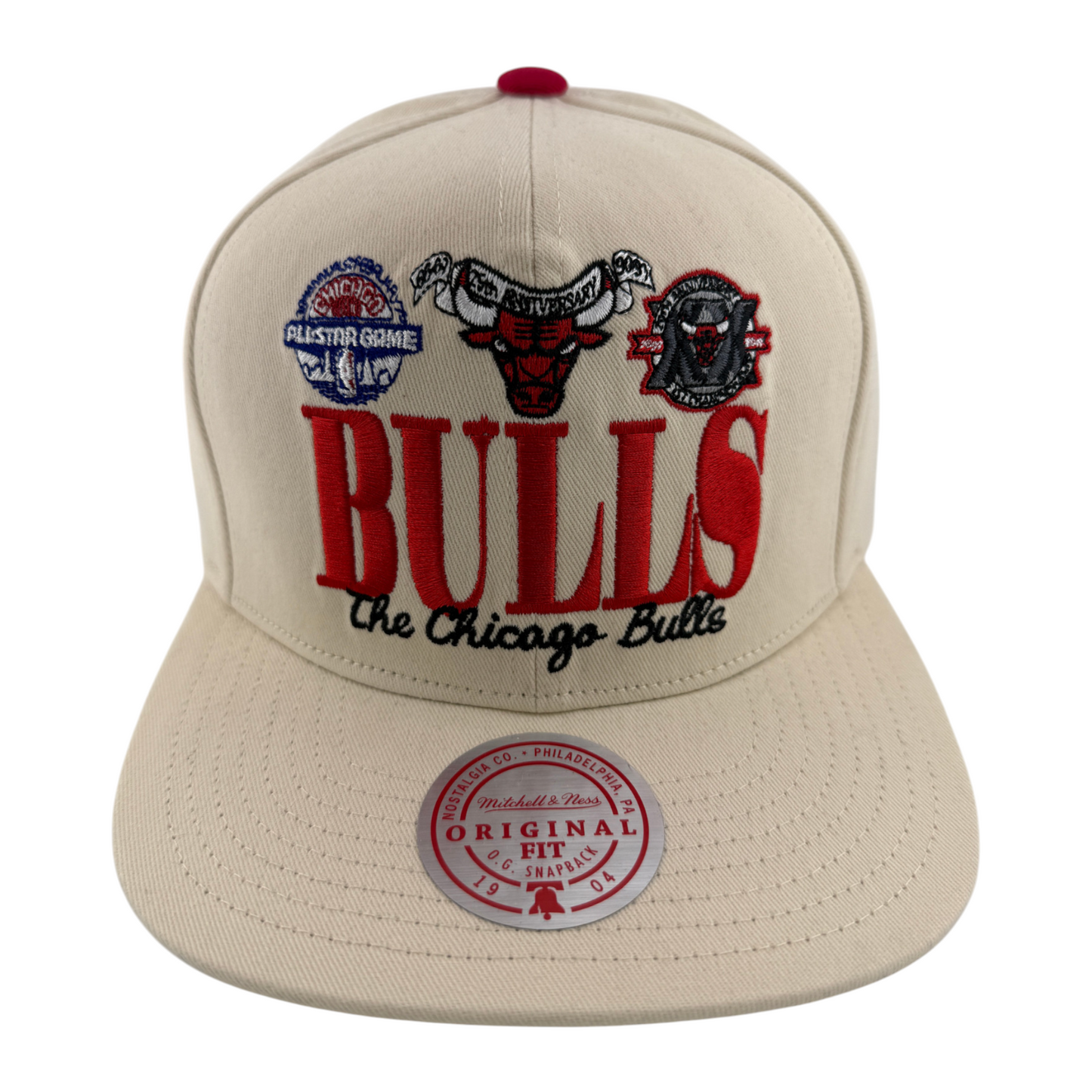Mitchell & Ness Chicago Bulls NBA Retro Original Fit Snapback Adjustable Hat Cap