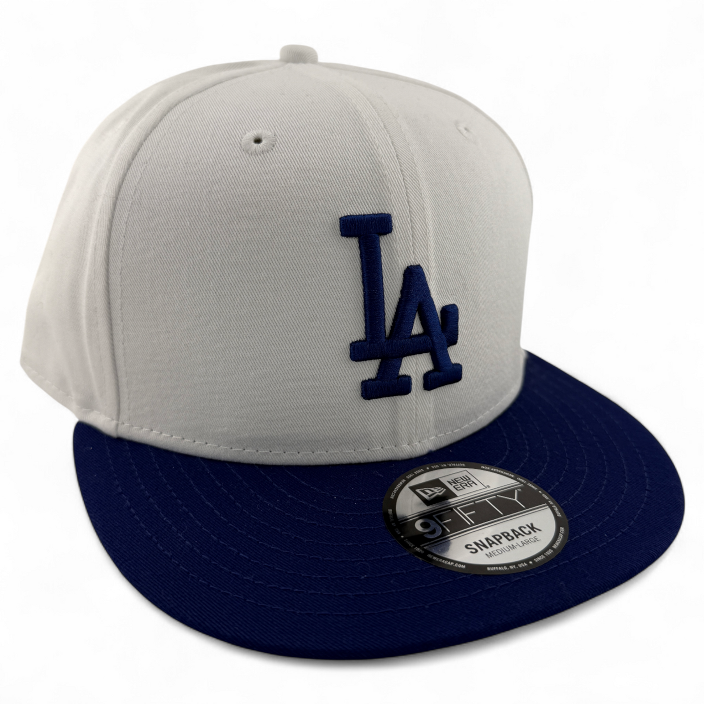 New Era Los Angeles Dodgers MLB White Crown 9FIFTY Snapback Adjustable Hat Cap