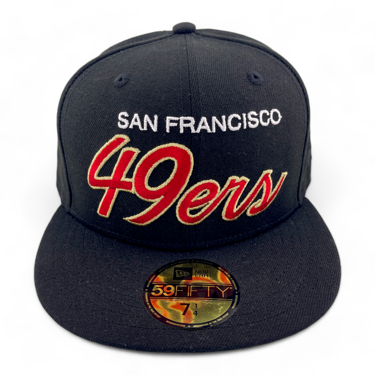 ~NEW DROP~ New Era San Francisco 49ers NFL Custom Glitter Script 59Fifty Fitted Hat Cap