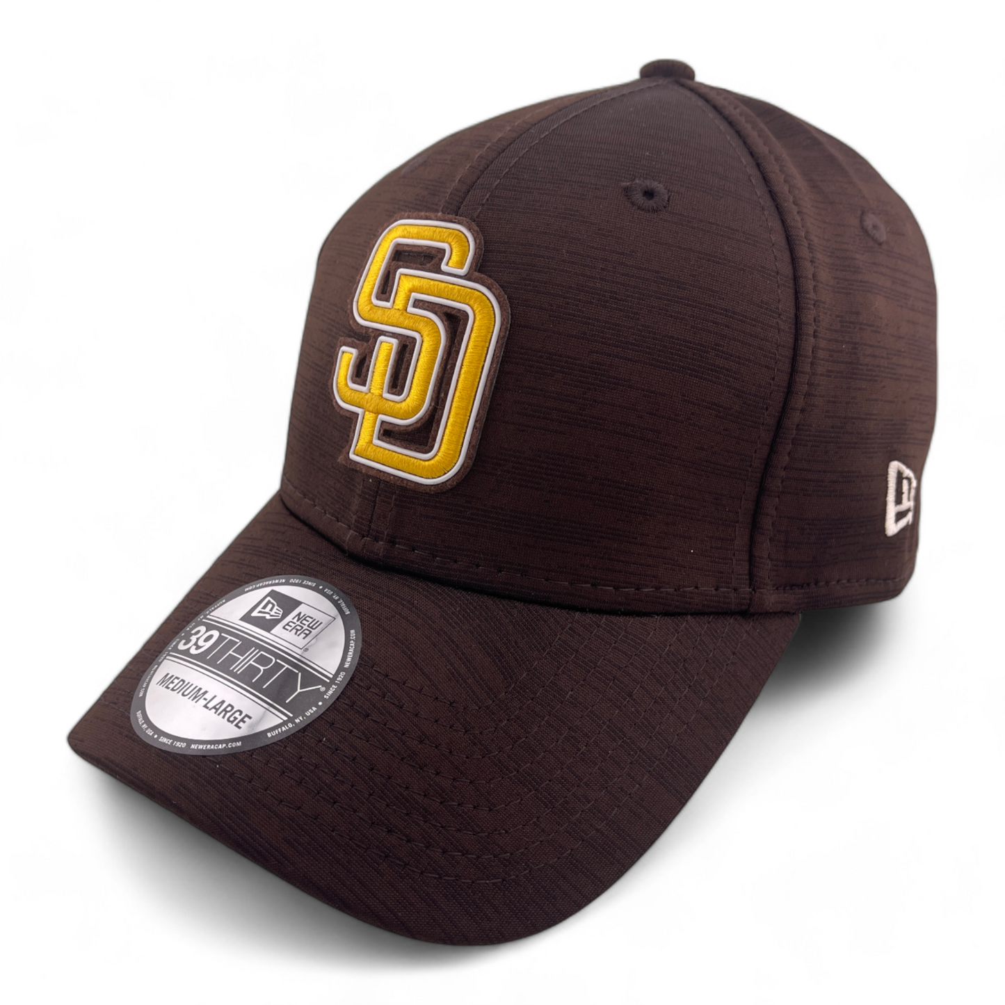 New Era San Diego Padres MLB 2023 Clubhouse Brown 39Thirty Stretch Fit Hat Cap