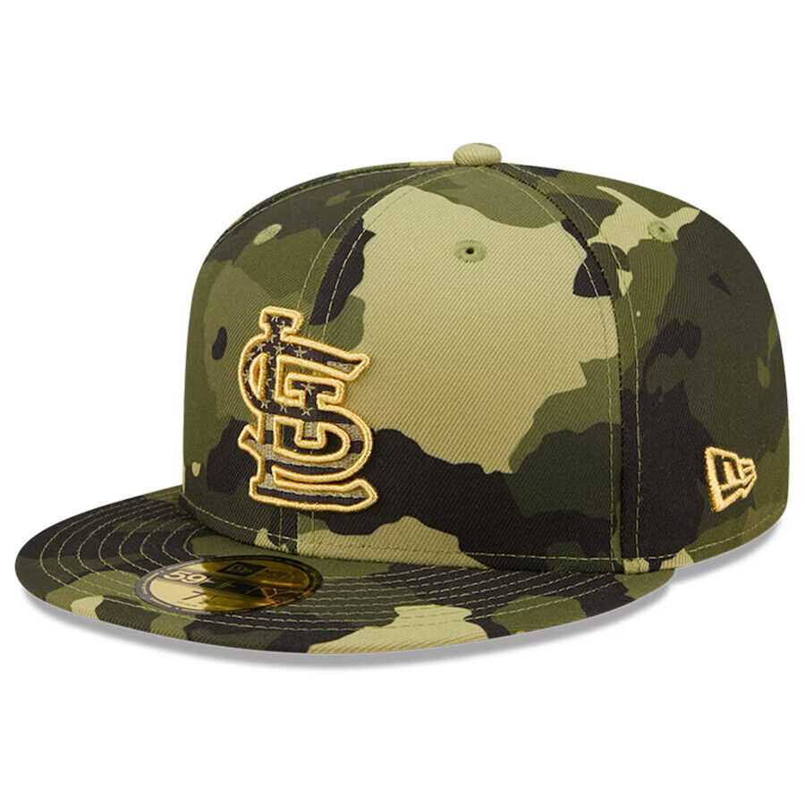 New Era St. Louis Cardinals Armed Forces Day Camo On-Field 59FIFTY Fitted Hat Cap