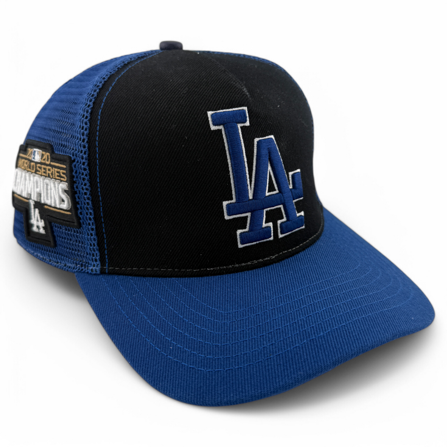 Pro Standard Los Angeles Dodgers A-Frame Mesh Trucker Adjustable Snapback Hat