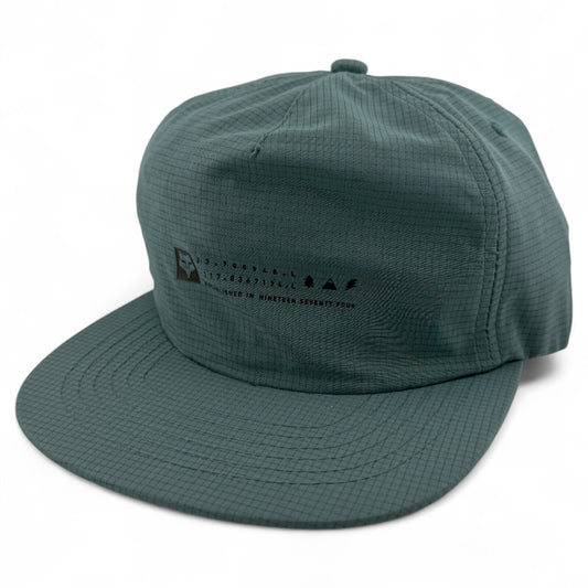 Fox Racing Base Over Stamp Logo Green Lightweight Running Adjustable Hat Cap
