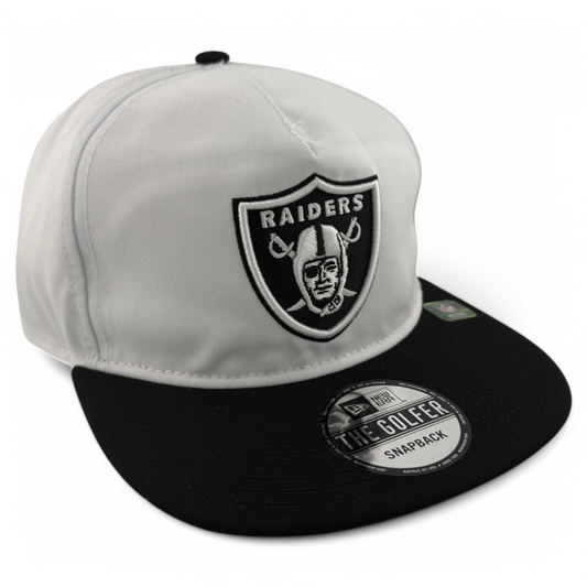 New Era Las Vegas Raiders NFL Training Golfer A-Frame Snapback Adjustable Hat