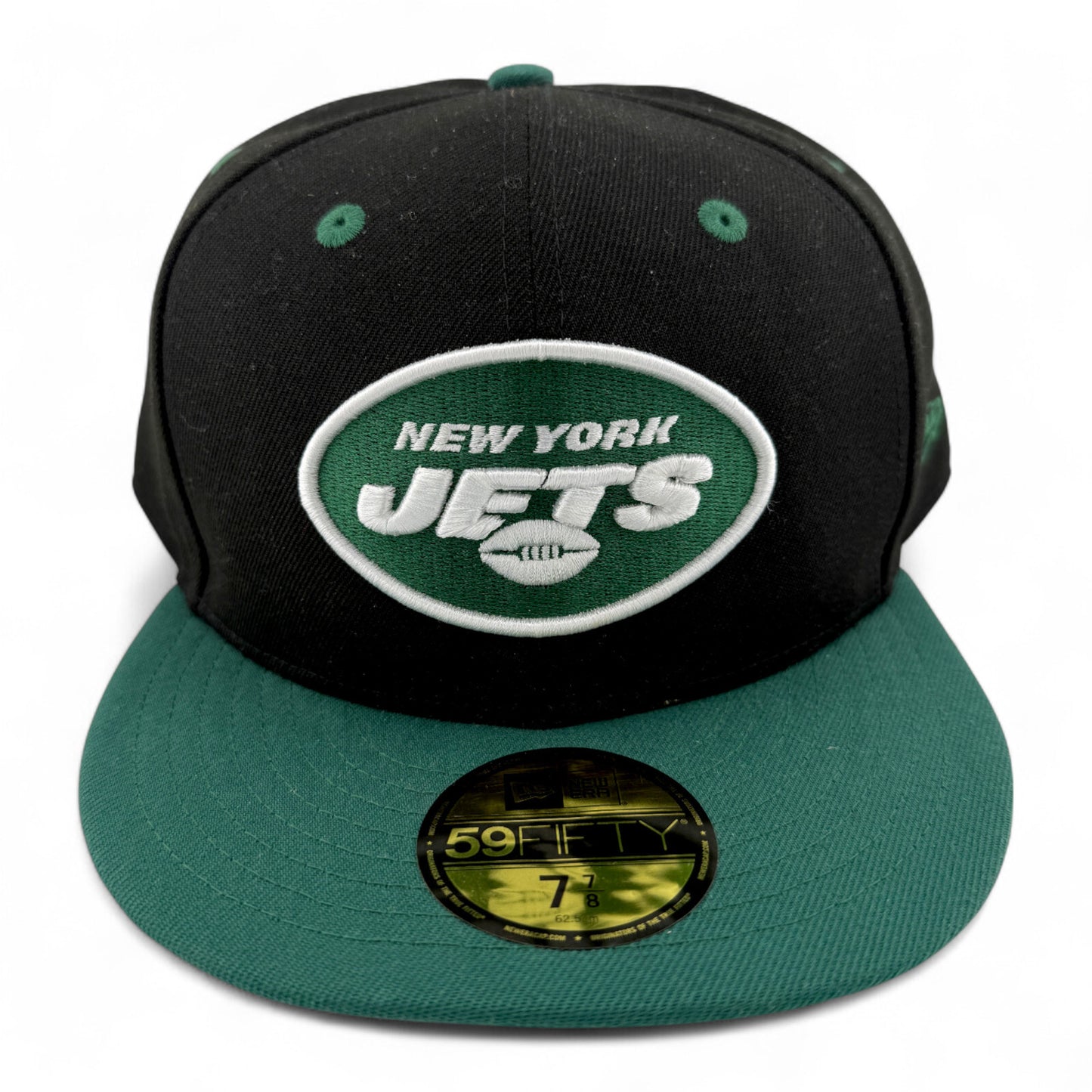 New Era New York Jets NFL Team Basic Classic Black/Green 59Fifty Fitted Hat Cap