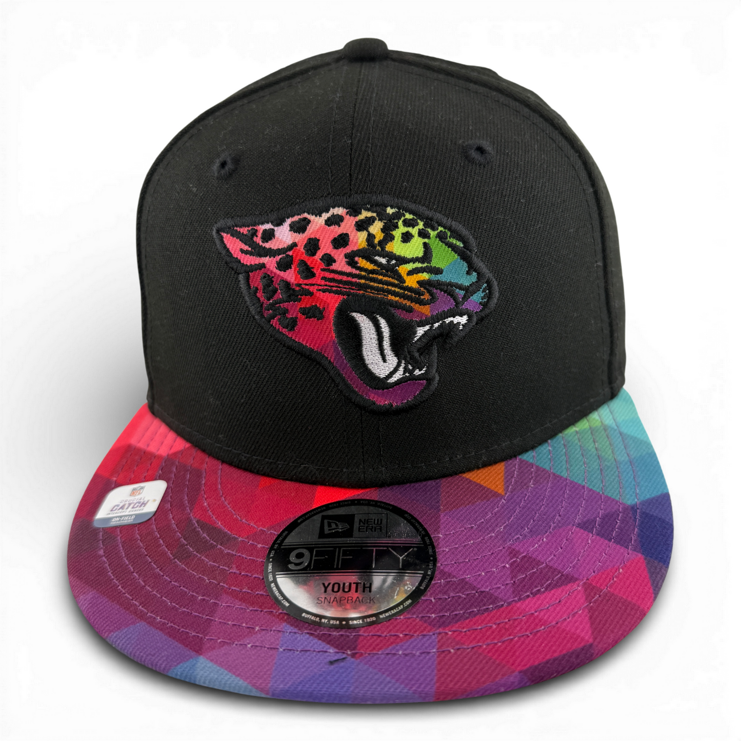 New Era Jacksonville Jaguars Crucial Catch 9Fifty Adjustable Snapback Hat Youth