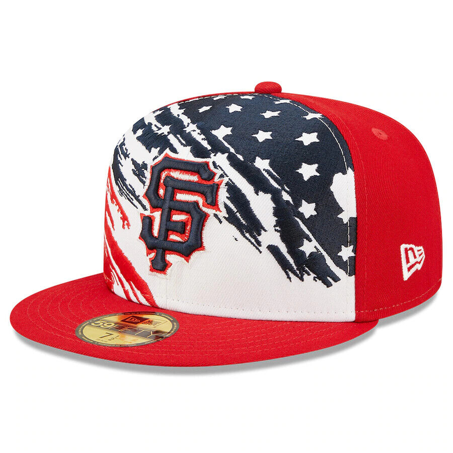 New Era San Francisco Giants 2022 4th of July Flag On-Field 59FIFTY Fitted Hat Cap