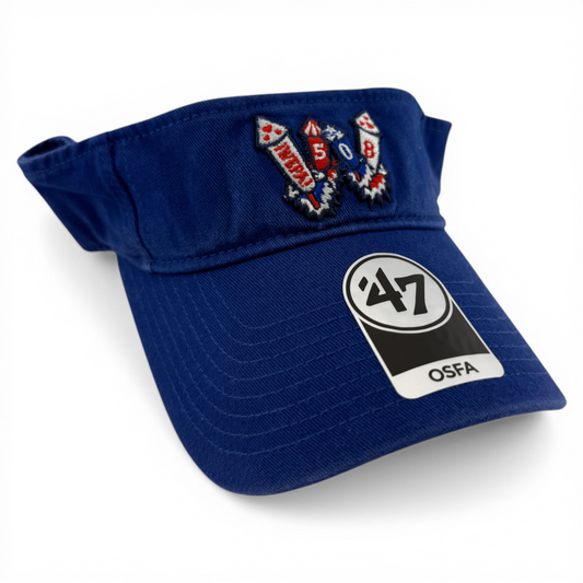 '47 Brand Los Wepas de Worcester Wepa 508 Blue Rocket Adjustable Golf Visor Hat
