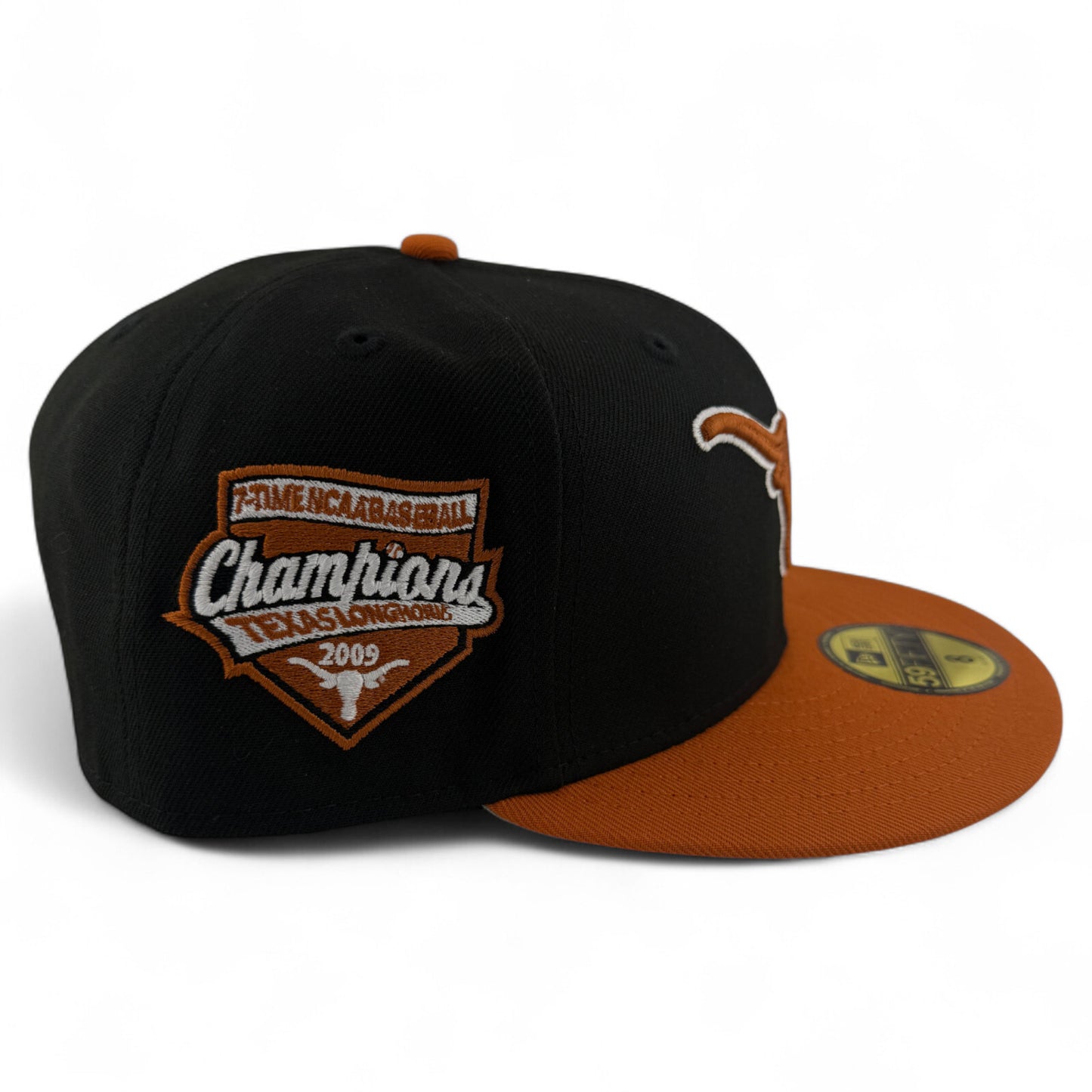 New Era Texas Longhorns NCAA Baseball 7-Time Champions Patch 59Fifty Fitted Hat