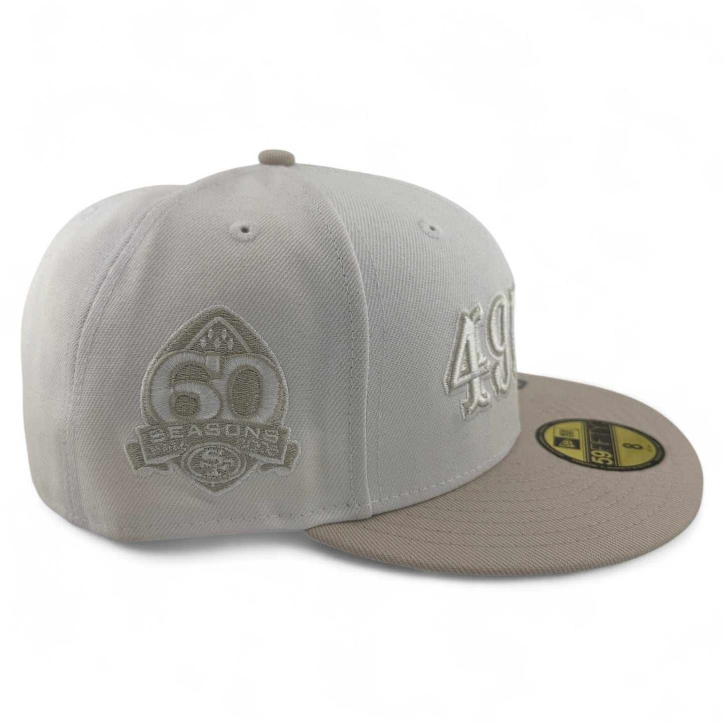 New Era San Francisco 49ers Whiteout Pack 60th Anniversary 59FIFTY Fitted Hat