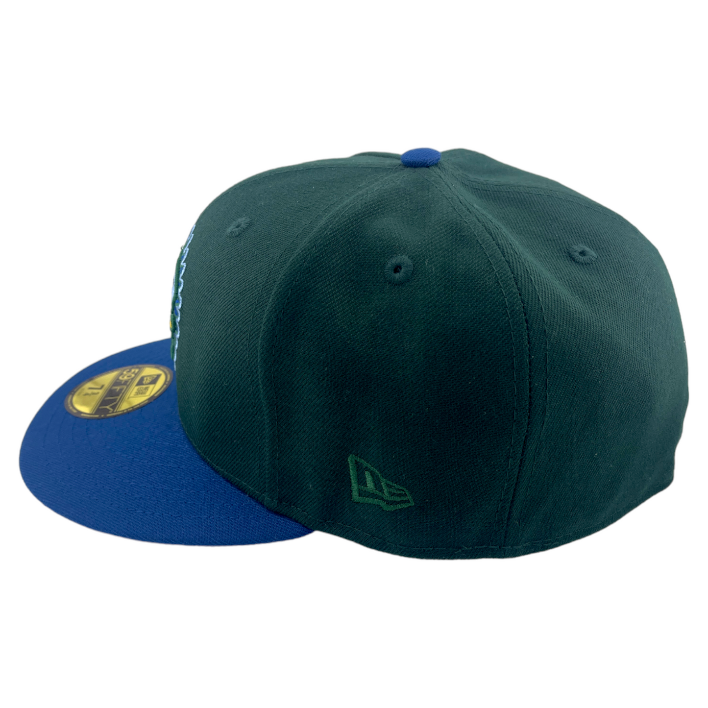 New Era Oakland Athletics A's 50th Side Patch Green/Blue UV 59FIFTY Fitted Hat Cap