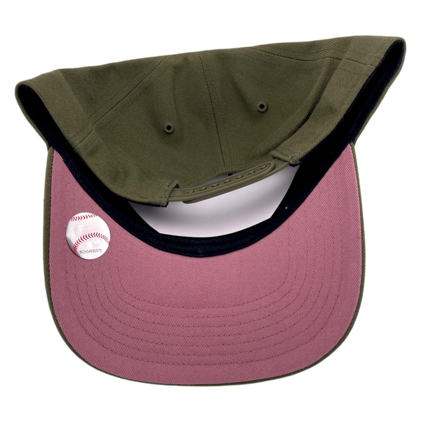 '47 Brand St. Louis Cardinals MVP Adjustable Hat MLB Olive Pink Logo UV