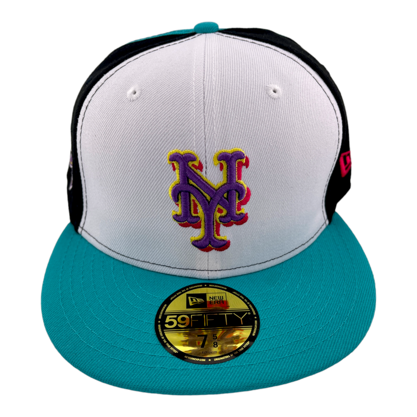 New Era New York Mets MLB 2000 World Series Patch Retro Pinwheel Pack 59FIFTY Hat Cap