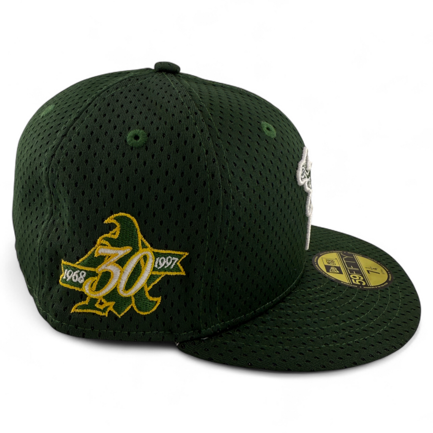 New Era Oakland Athletics A's MLB TC BP Throwback Mesh 59Fifty Fitted Hat Cap