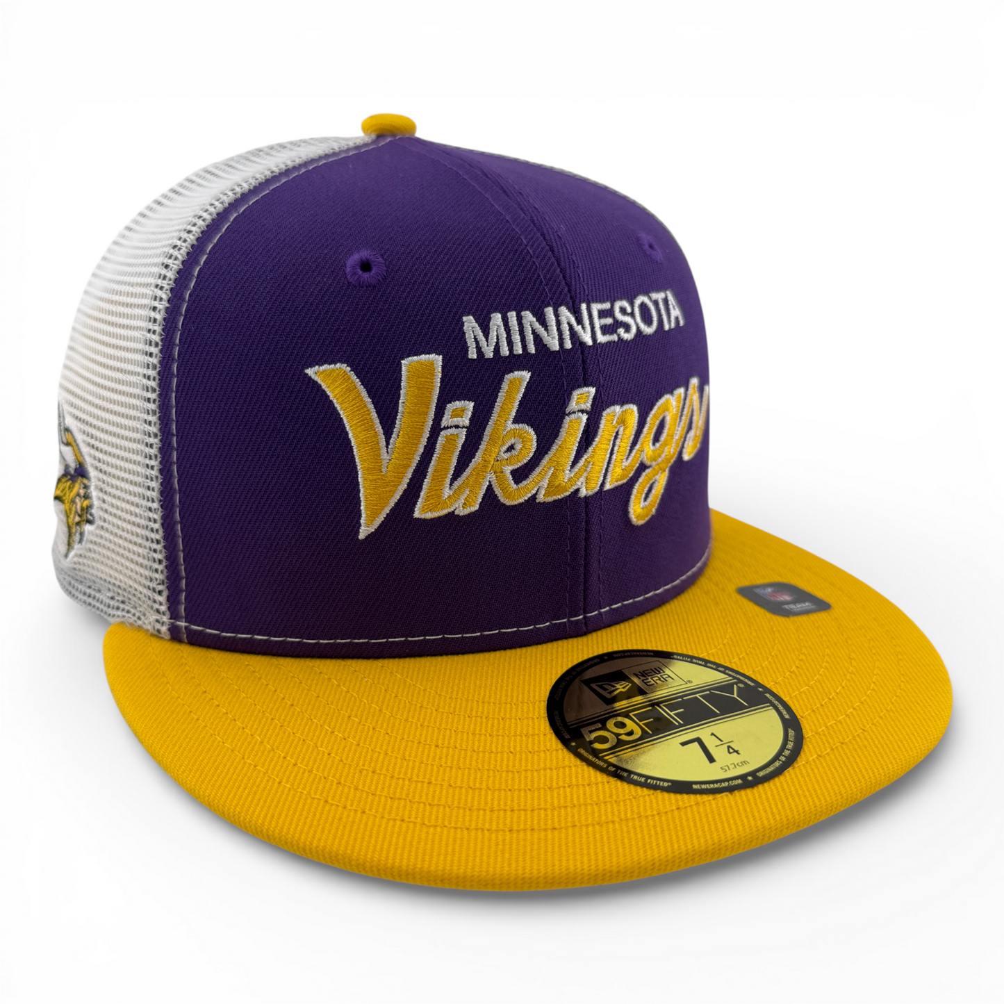 New Era Minnesota Vikings NFL Draft ‘04 Lids Script Mesh 59FIFTY Fitted Hat Cap