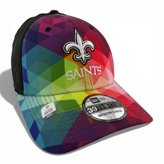 New Era New Orleans Saints NFL 2023 Crucial Catch 39Thirty Flex Fit Hat Cap