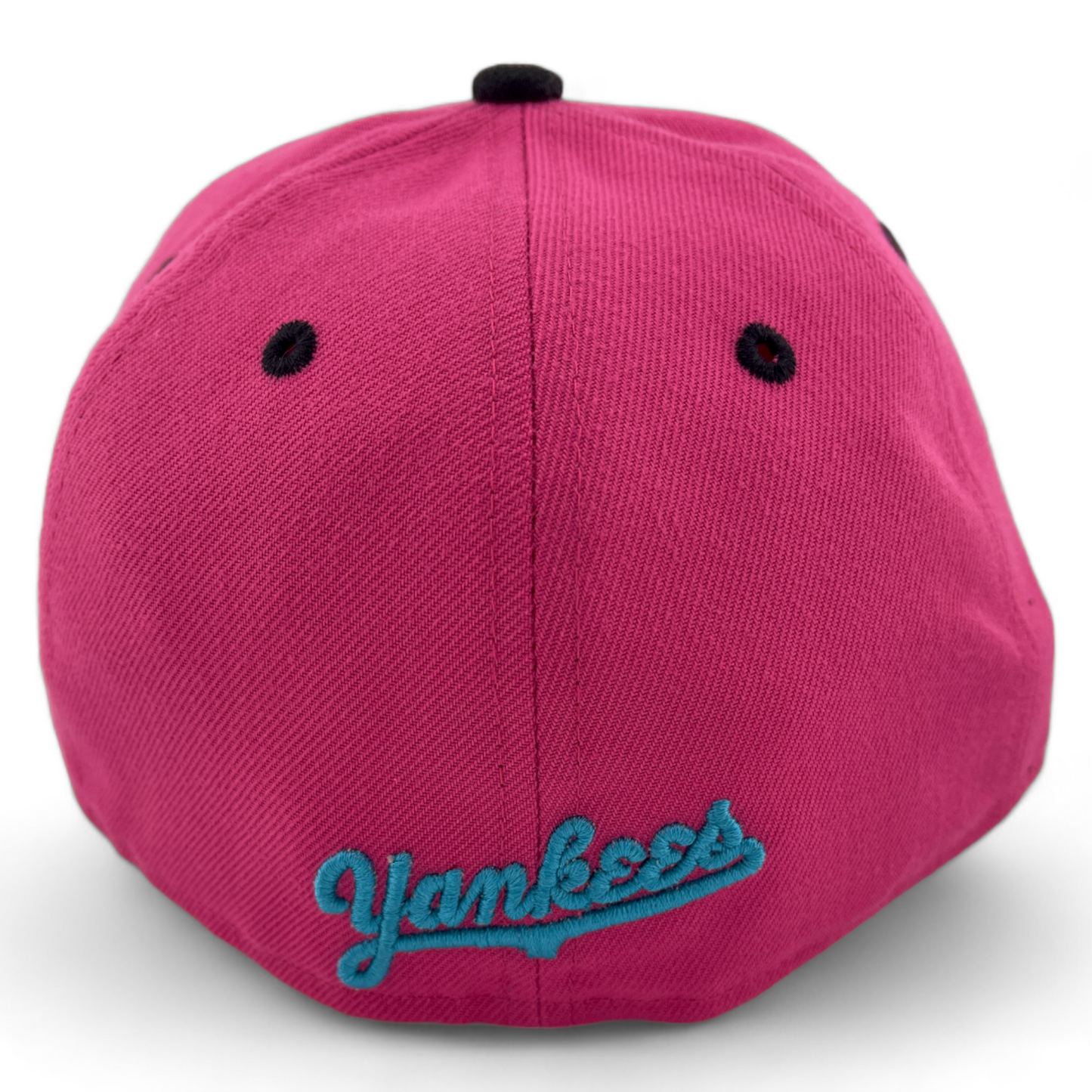 New Era New York Yankees MLB Teal Blue/Hot Pink Pack 59Fifty Fitted Hat Cap