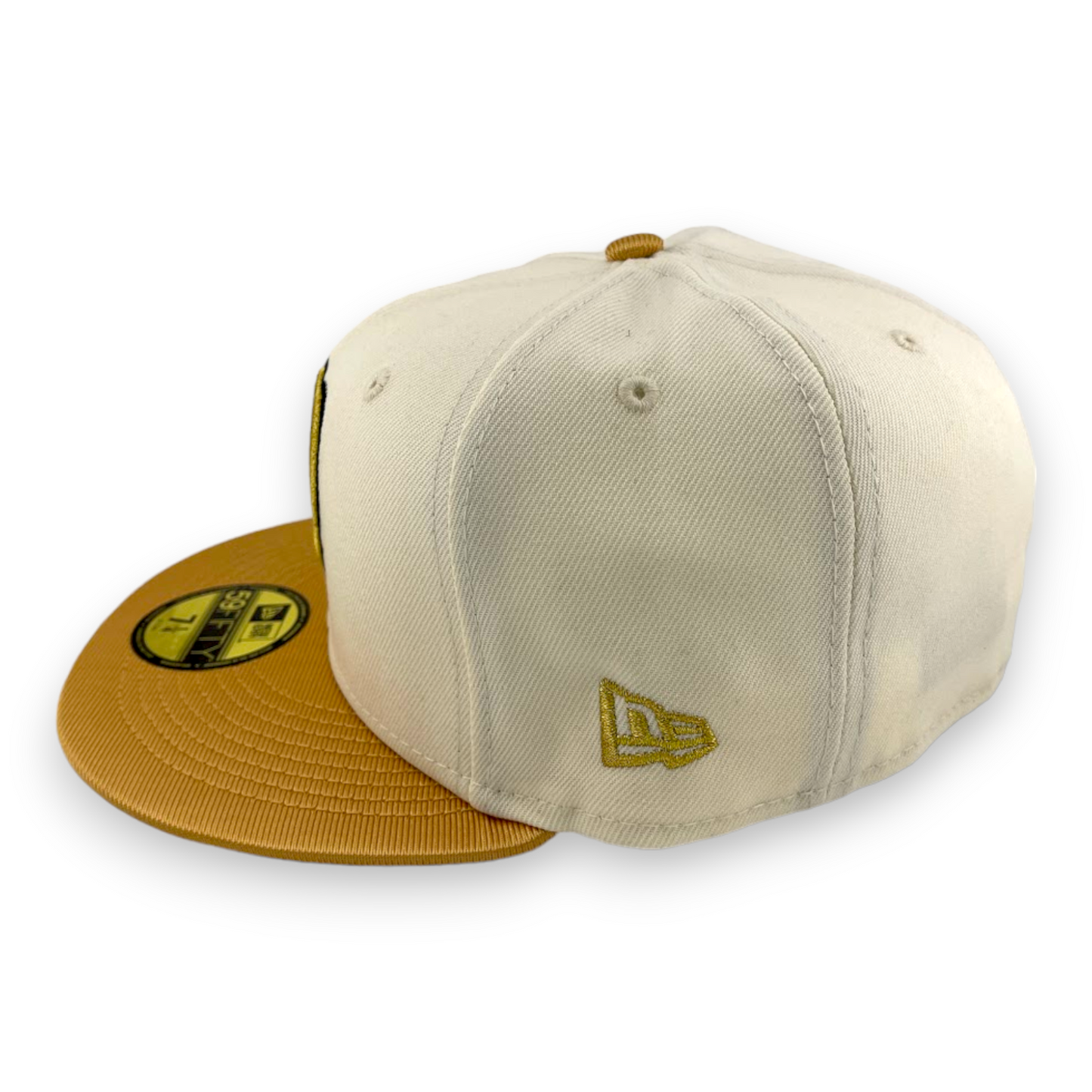 New Era Milwaukee Brewers 1982 World Series Chrome Pack Cream/Gold 59FIFTY Hat Cap