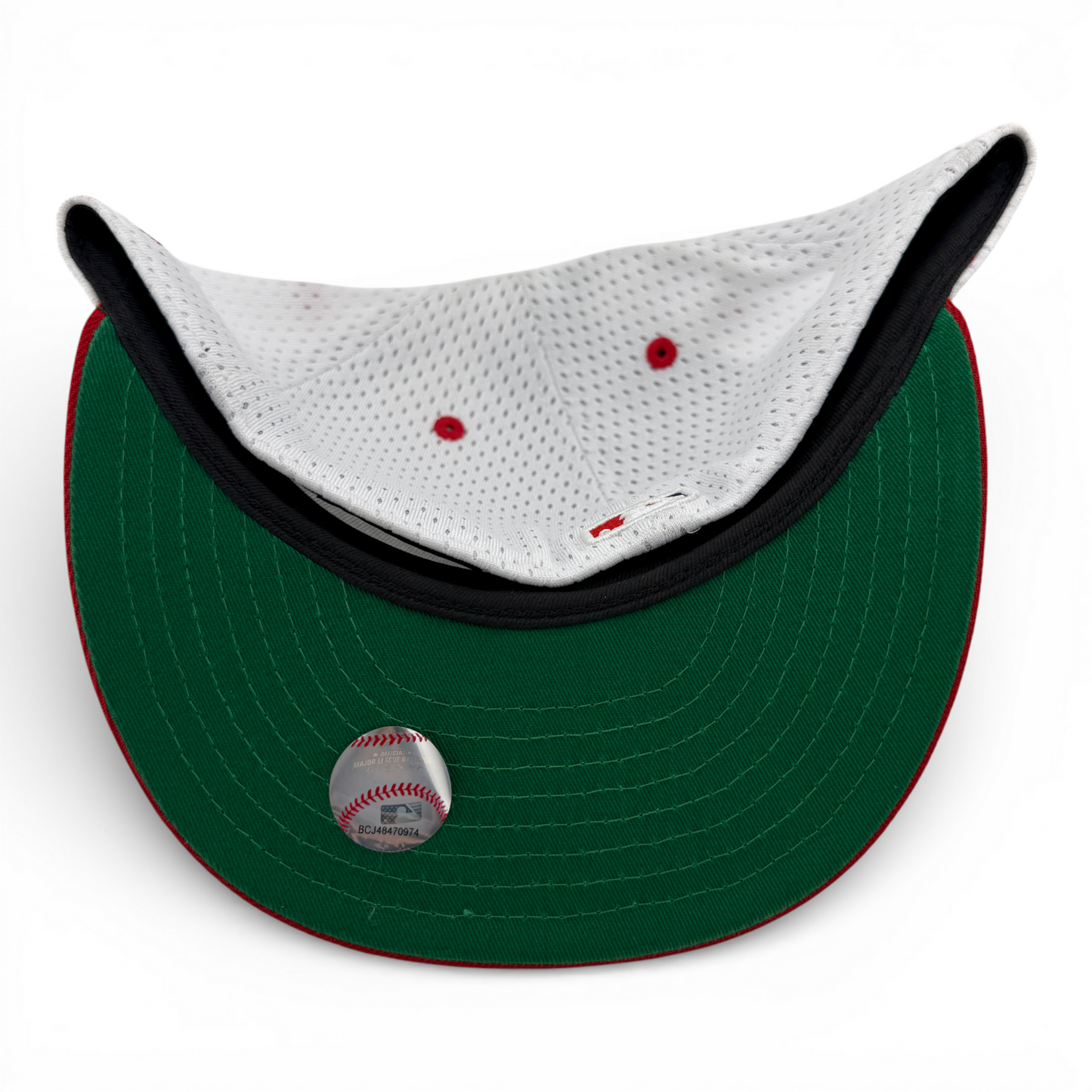 New Era Los Angeles Angels MLB Throwback Jersey Mesh Red 59Fifty Fitted Hat Cap