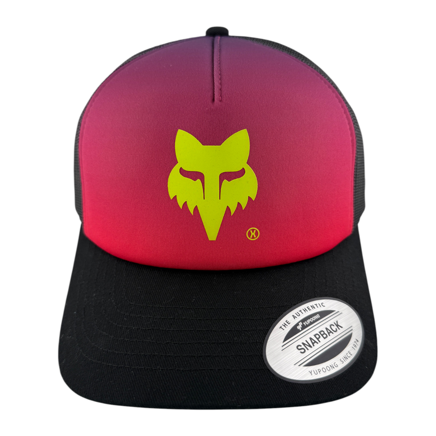 Fox Racing Elevated Pink/Purple Fade Foam Mesh Trucker Women's Snapback Hat Cap