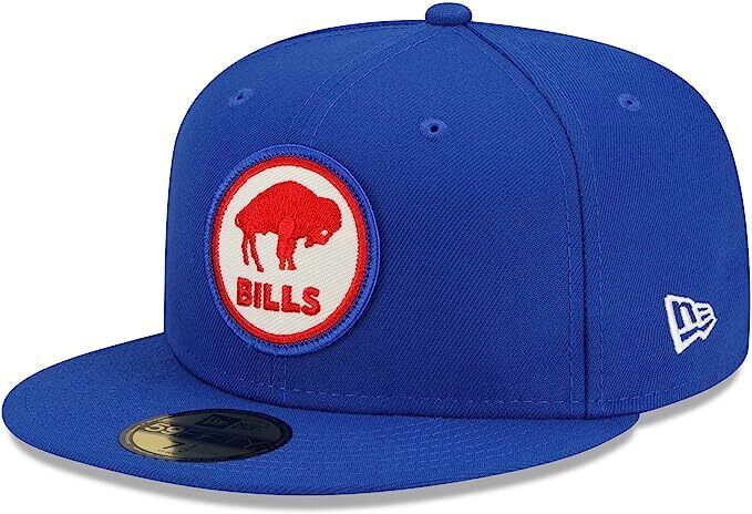 New Era Buffalo Bills 2022 Sideline NFL Historic Logo Blue 59FIFTY Fitted Hat Cap