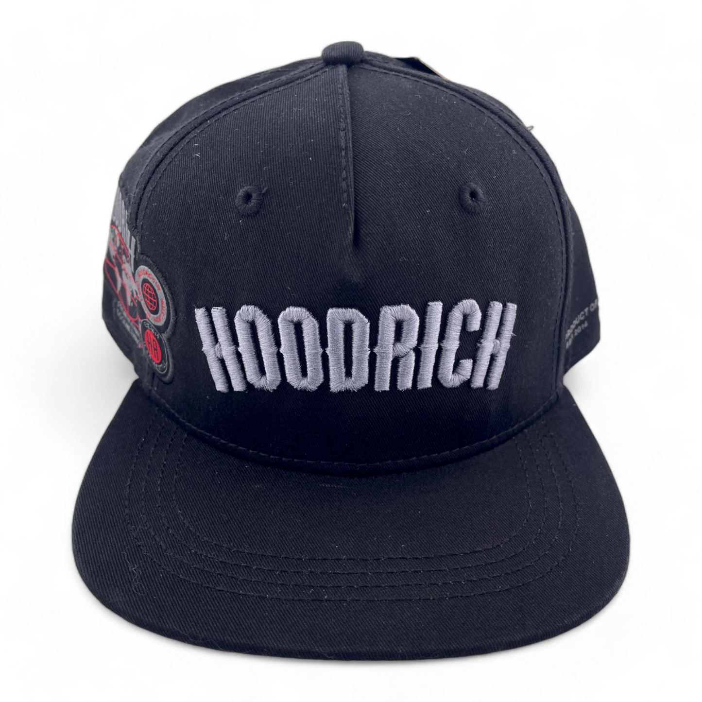 Hoodrich OG Mark Snap Side Patch Black Flat Bill Adjustable Snapback Hat Cap