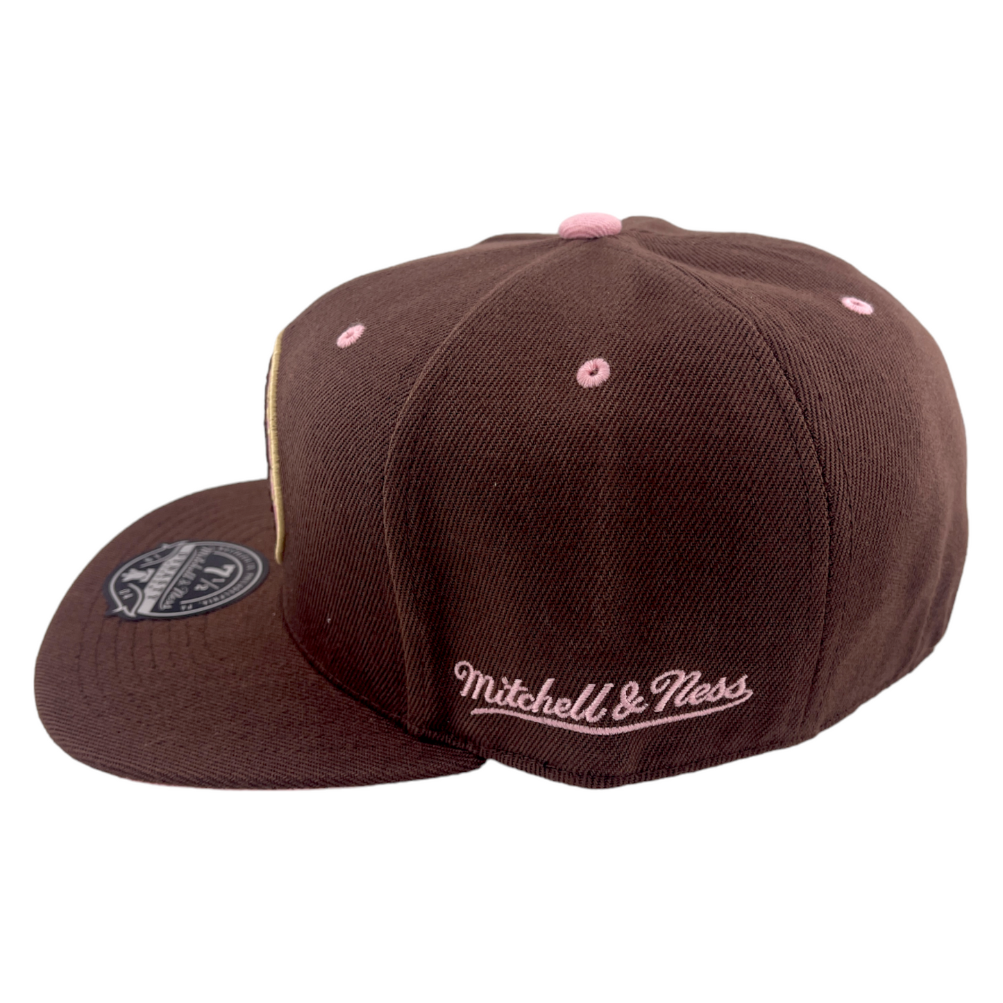 Mitchell & Ness Boston Celtics NBA HWC Brown Sugar Bacon Pink UV Fitted Hat Cap