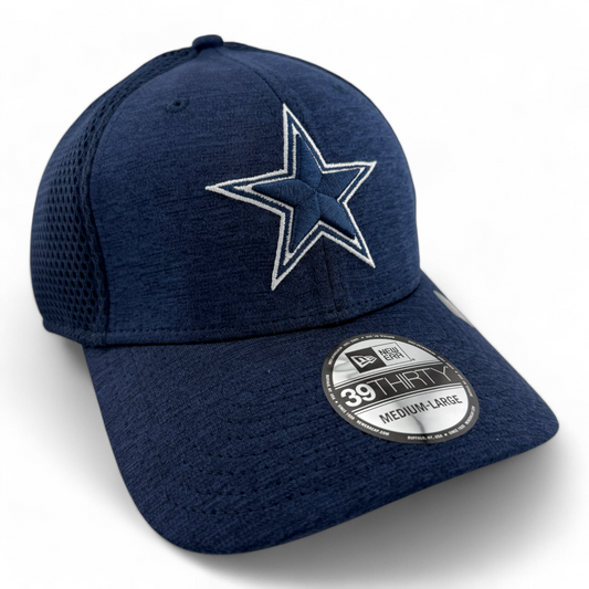 New Era Dallas Cowboys NFL Basic Navy Blue Neo Back 39Thirty Flex Fit Hat Cap