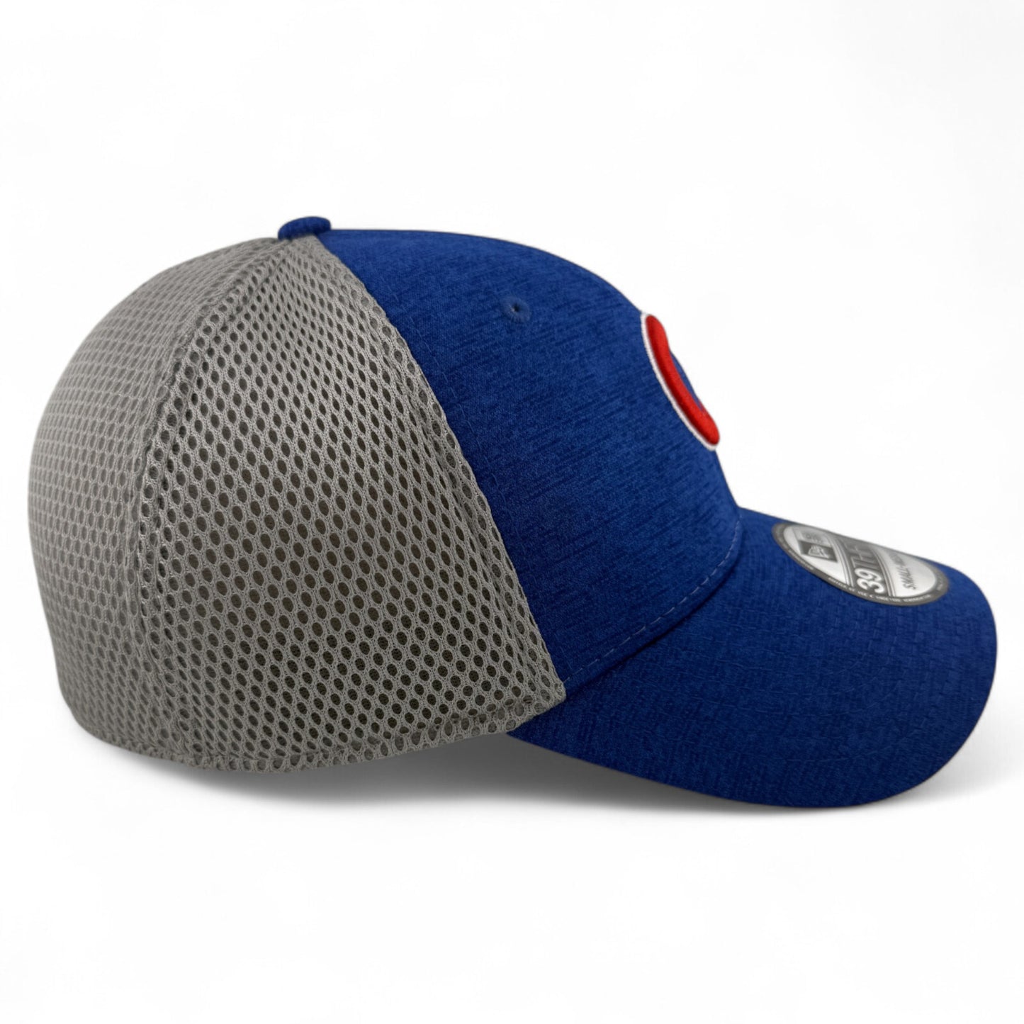 New Era Chicago Cubs MLB Blue Heather Neo Mesh 39Thirty Stretch Fit Hat Cap