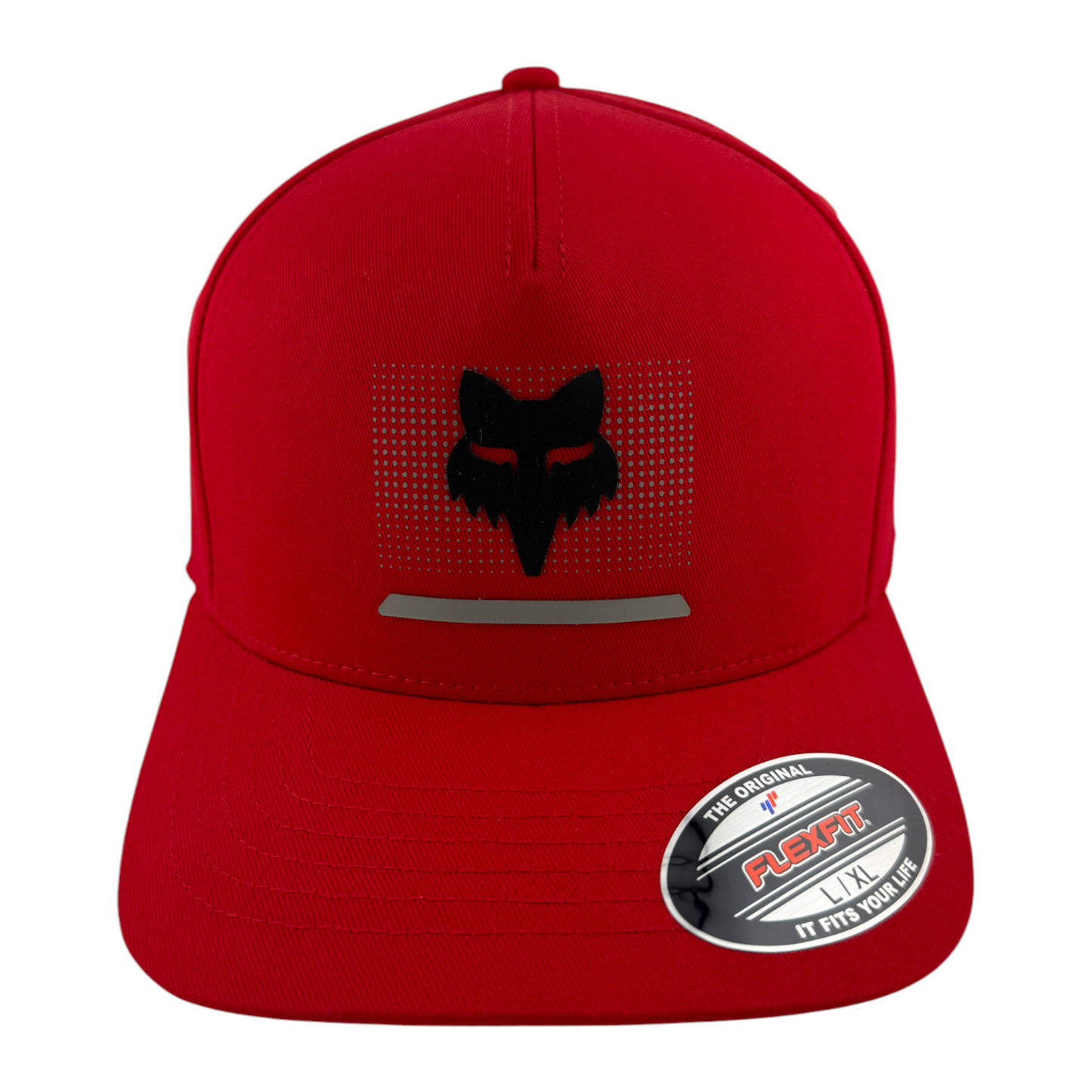 Fox Racing Optical Fox Head Red Sport A-Frame Stretch Flexfit Flex Fit Hat Cap