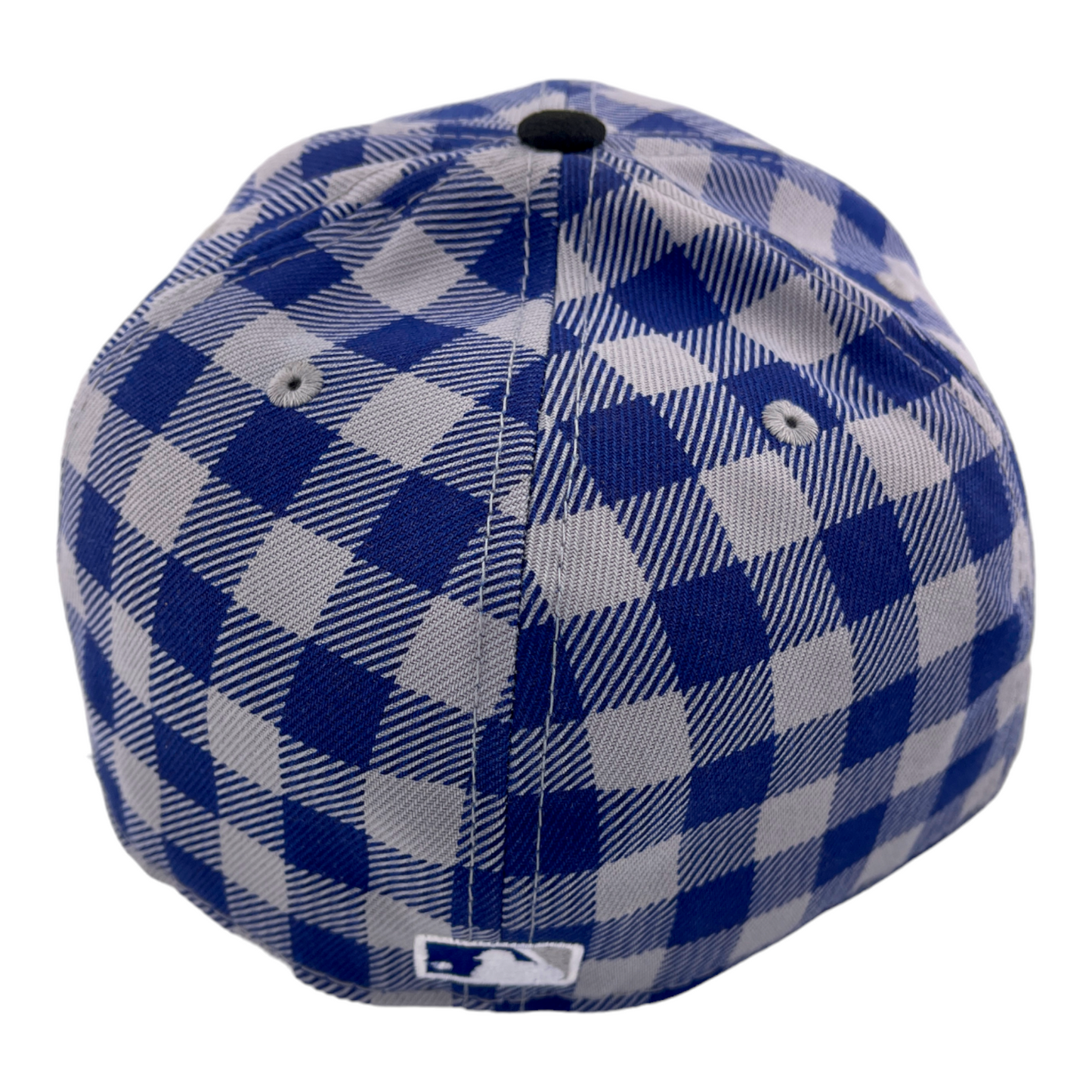 New Era Los Angeles Dodgers World Series Plaid Checkered Blue 59FIFTY Hat Cap