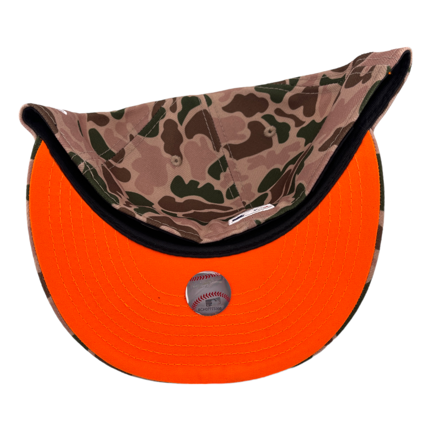 New Era Baltimore Orioles World Series 1983 Patch Duck Camo 59FIFTY Fitted Hat