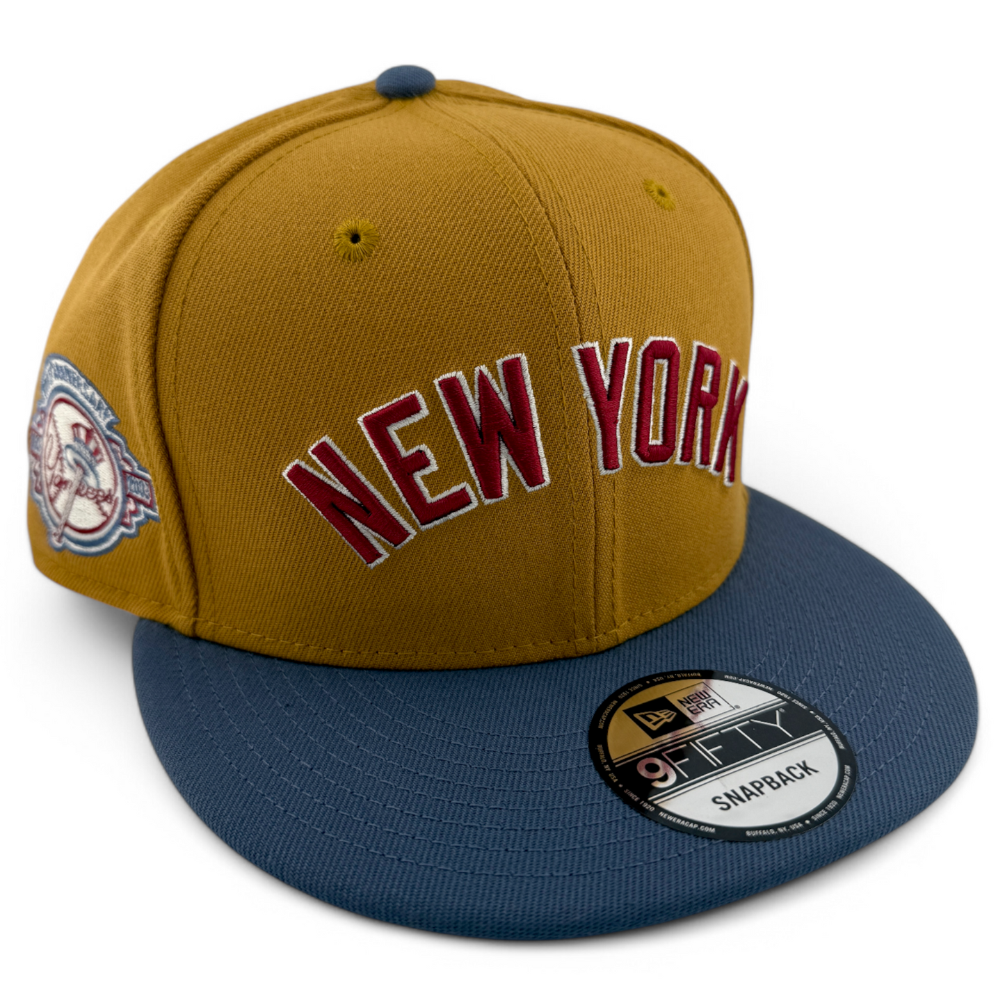 New Era New York Yankees MLB Panama Tan 9FIFTY Snapback Adjustable Hat Cap