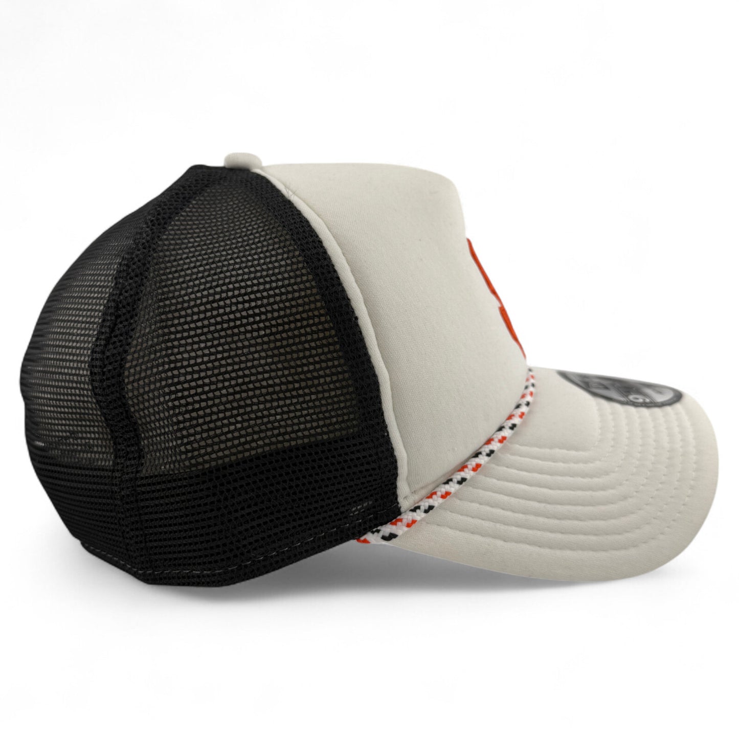 New Era San Francisco Giants Rope A-Frame Trucker 9FORTY Adjustable Snapback Hat