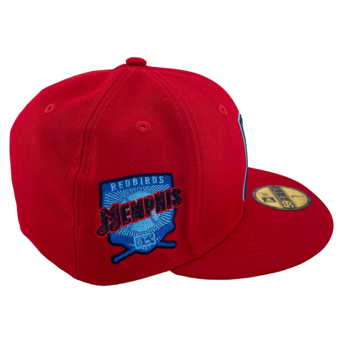 New Era Memphis Redbirds MiLB 2023 Fathers Day Side Patch 59Fifty Fitted Hat Cap