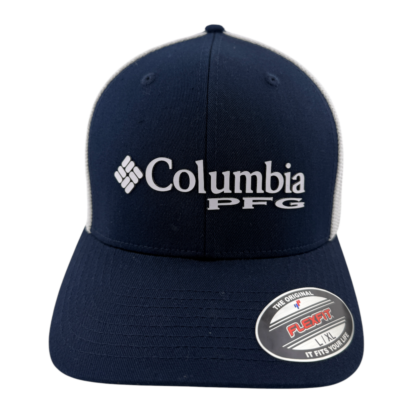 Columbia PFG Dallas Cowboys NFL Performance Fishing Gear Flex Fit Hat Cap L/XL