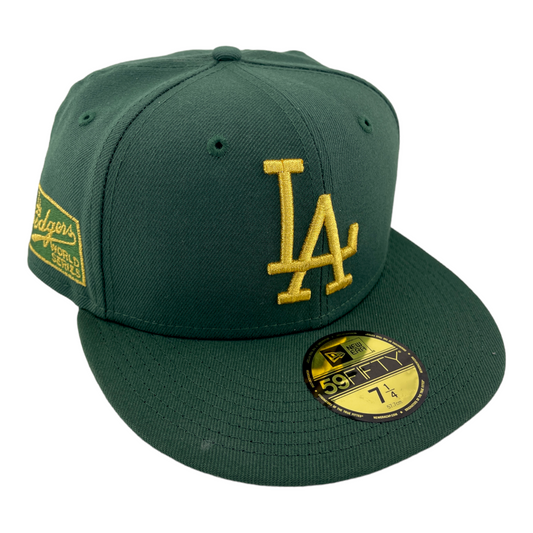 New Era Los Angeles Dodgers 1965 World Series Patch Green Envy Pack 59FIFTY Hat Cap