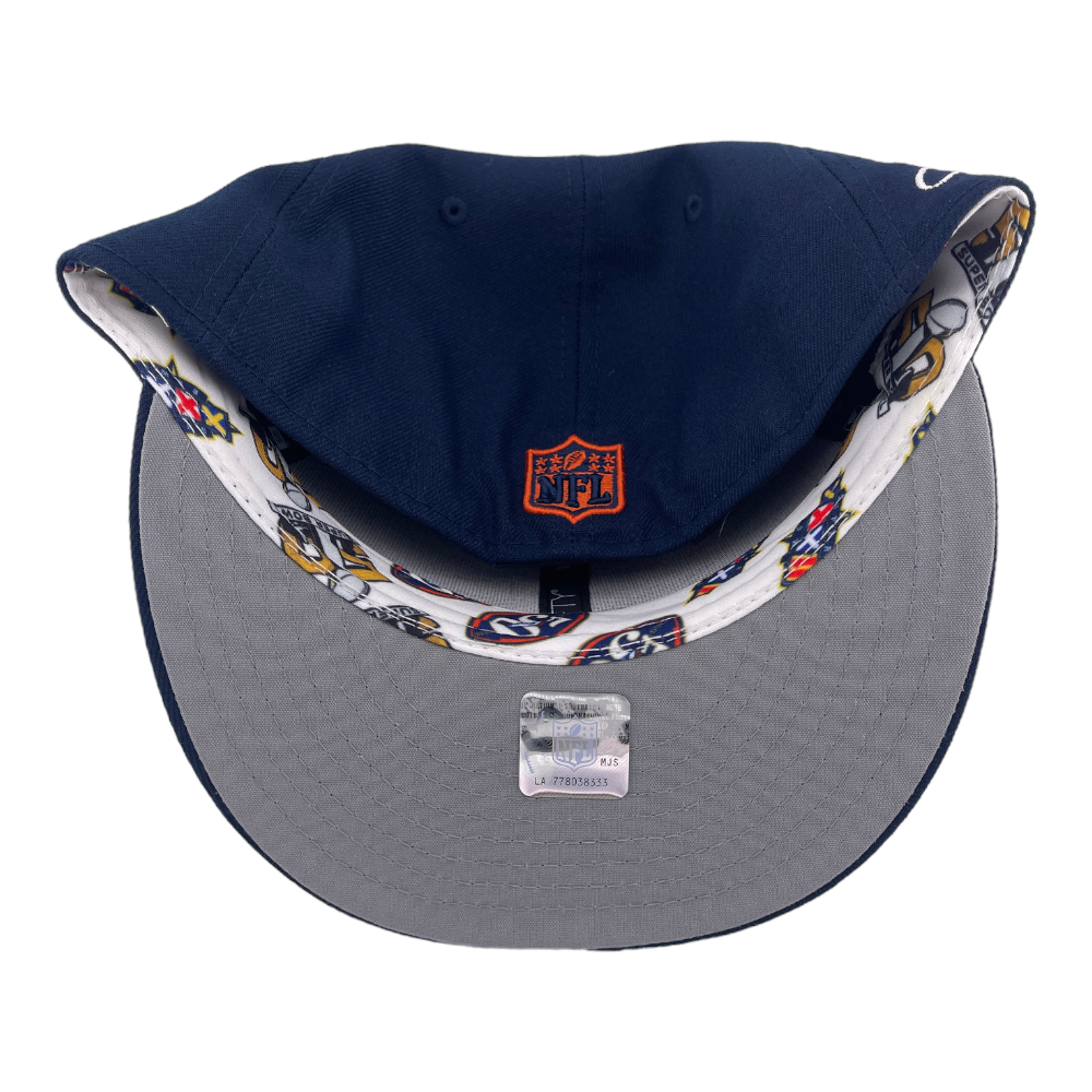 New Era Denver Broncos Country Side Stitch 50 Logo Sweatband 59FIFTY Fitted Hat Cap