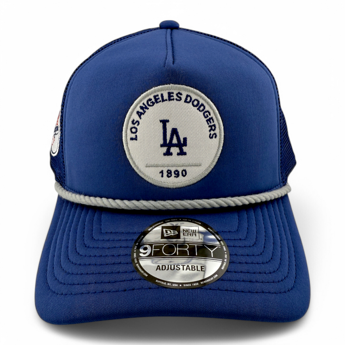 New Era Los Angeles Dodgers MLB 9FORTY Rope A-Frame Trucker Mesh Snapback Hat