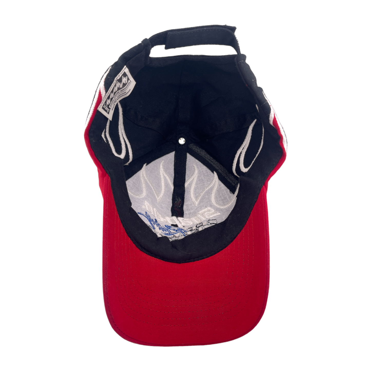 Vintage Snap-On Racing Official Merchandise Black/Red Flame Adjustable Hat Cap