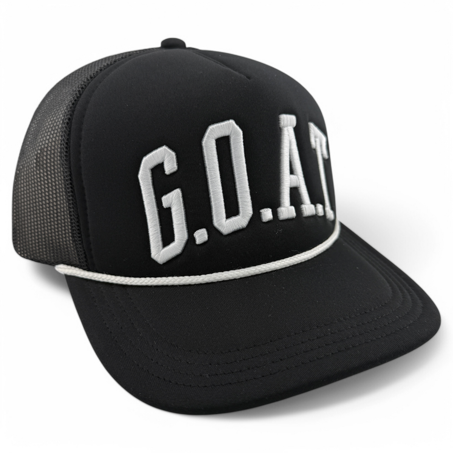 G.O.A.T Greatest of All Time Mesh Back Adjustable Snapback Foam Trucker Hat Cap
