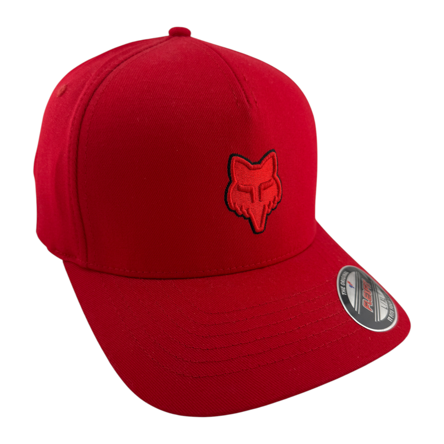 Fox Racing Fox Head Red Logo A-Frame Stretch Flexfit Flex Fit Hat Cap