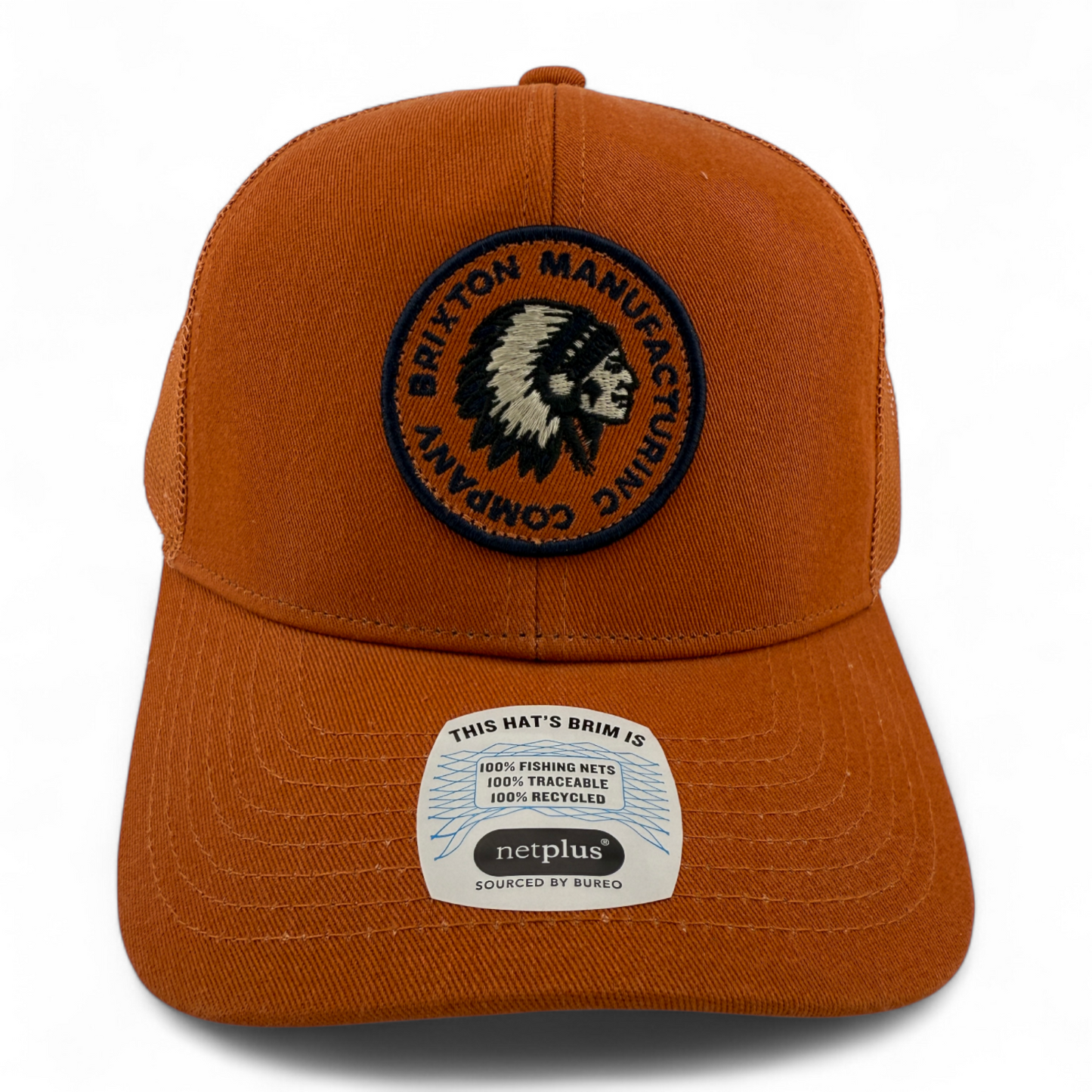 Brixton Company Rival Stamp x MP Mesh Back Trucker Snapback Adjustable Hat Cap