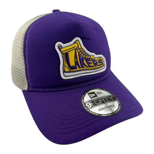 New Era Los Angeles Lakers Sneaker Foam Trucker 9Forty Snapback Adjustable Hat