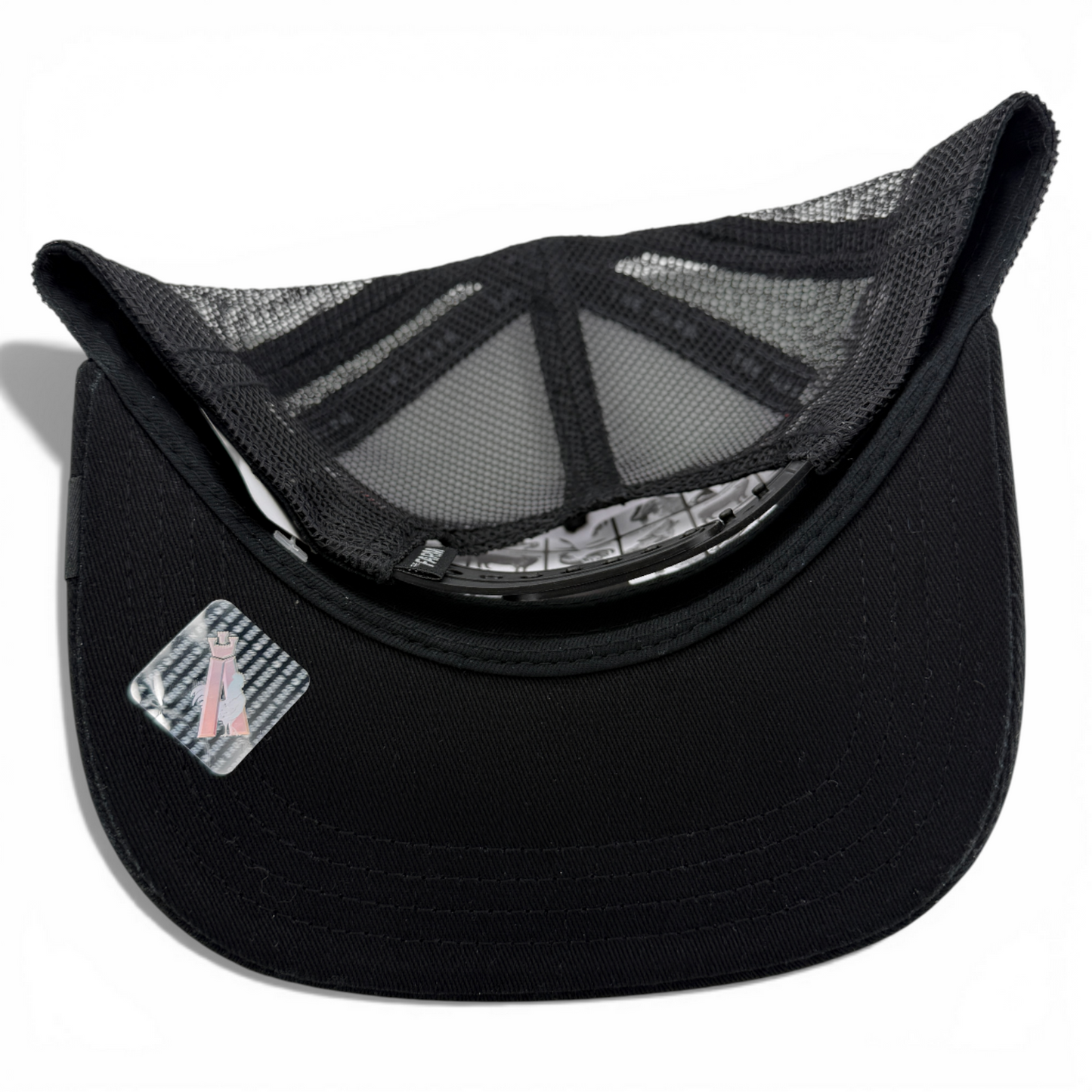 Goorin Bros Extreme Zebra The Farm White/Black Mesh Back Trucker Snapback Hat