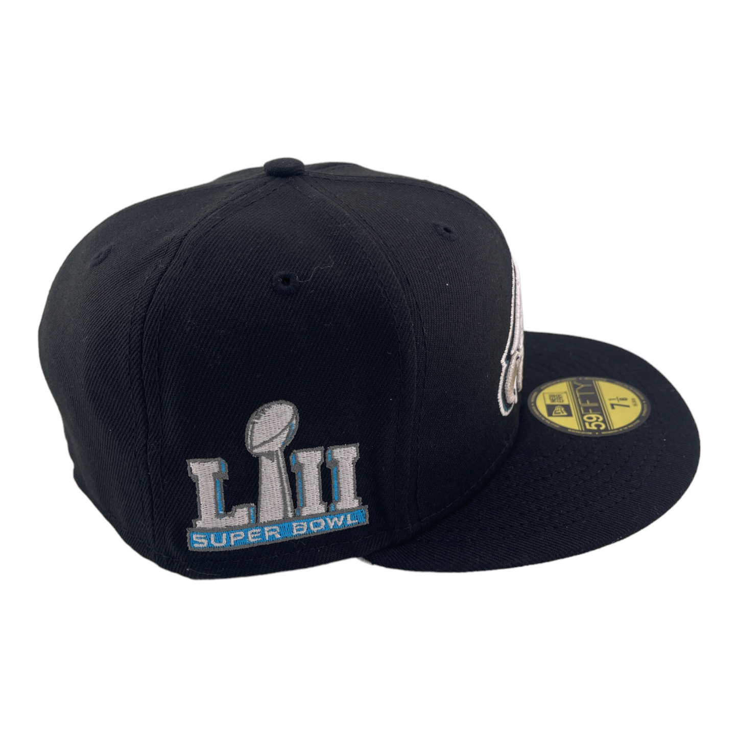 New Era Philadelphia Eagles Super Bowl LIII Side Patch Black 59FIFTY Fitted Hat Cap