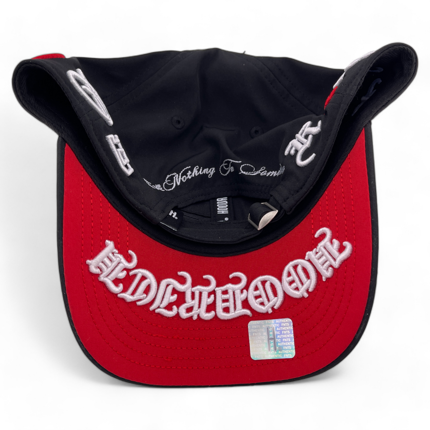 Hoodrich OG Heat Sport Logo with Internal Zipper Pocket Black Adjustable Hat Cap