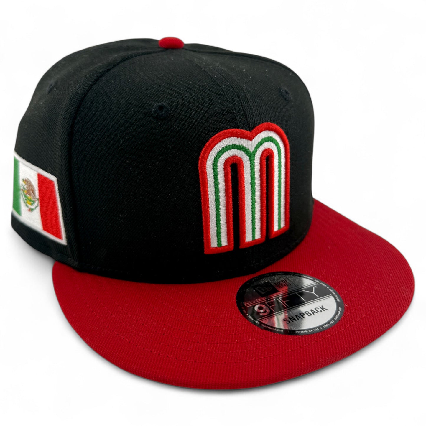 New Era Mexico National Team LMB Black Flag 9FIFTY Snapback Adjustable Hat Cap