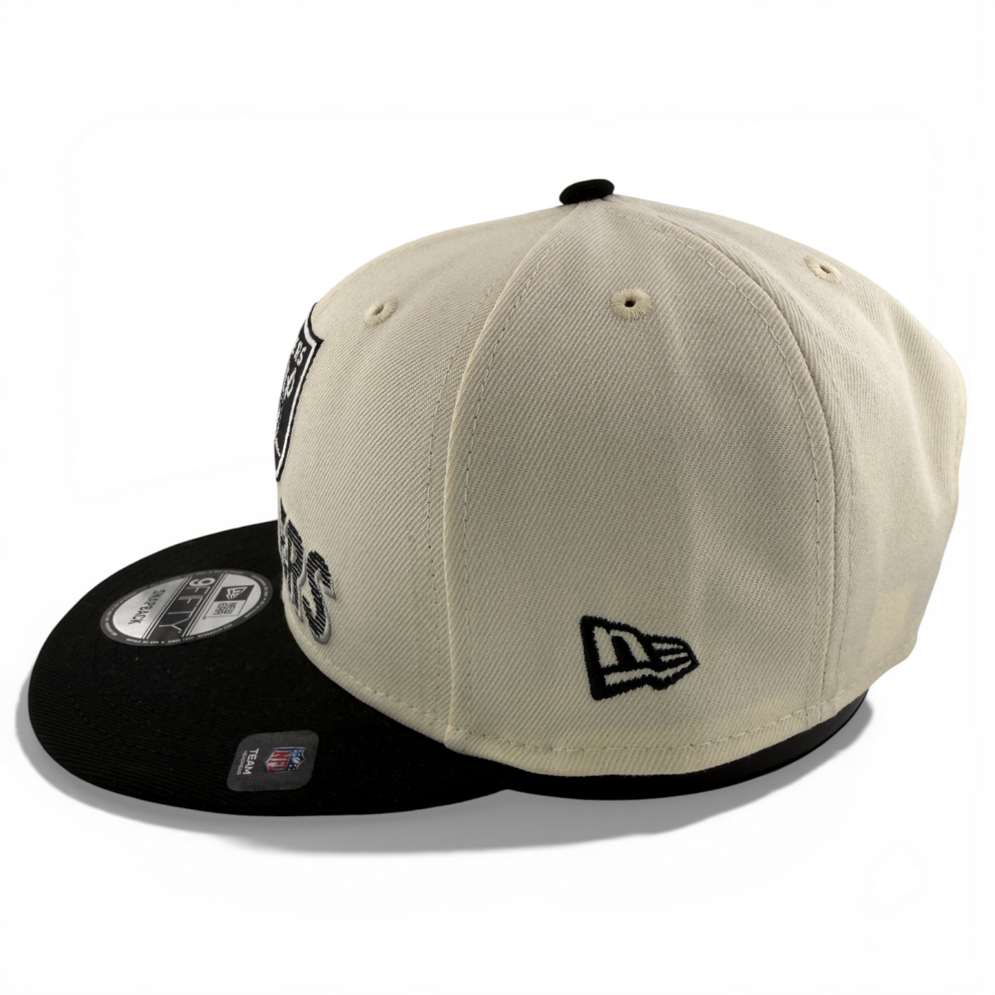 New Era Las Vegas Raiders NFL Retro Stack Logo 9Fifty Snapback Adjustable Hat
