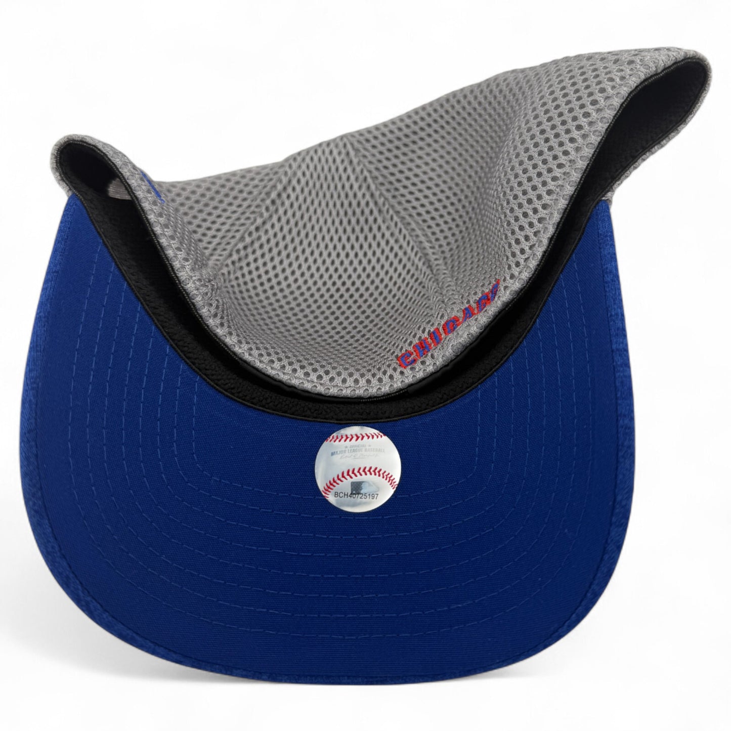 New Era Chicago Cubs MLB Blue Heather Neo Mesh 39Thirty Stretch Fit Hat Cap